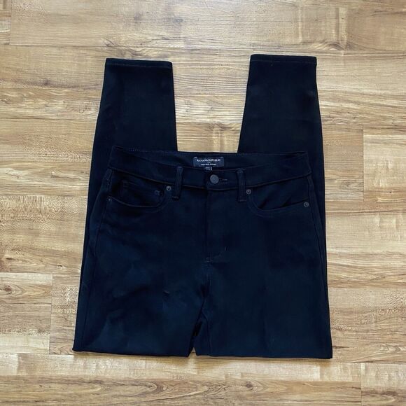 BANANA REPUBLIC 4 High-Rise Soft Stretch Faux Suede Skinny Jeans Classic Preppy - Picture 10 of 16